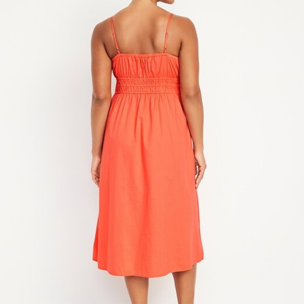 Old Navy Waist-Defined Cami Midi Dress Size M